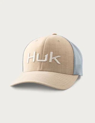 Huk Embroidered 110 Trucker Hat In Starfish In Beige