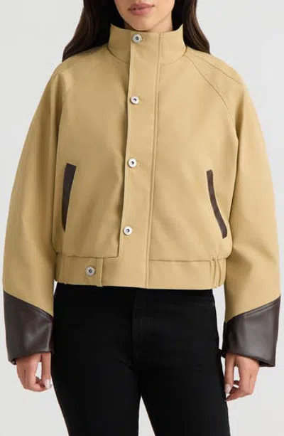 Hunter Blouson Bomber Jacket In Brown