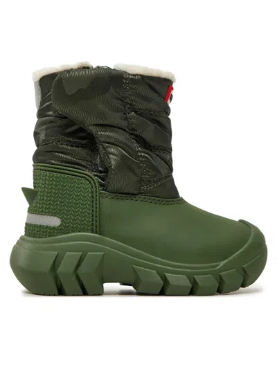 Hunter Intrepid Reflective Kft5001pct Snow Boots Kids Green Insulated Jobb496