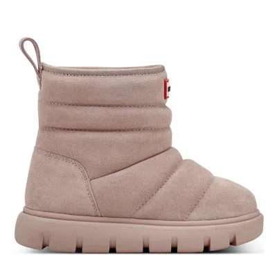 Hunter Babies' Little Kids Cuddle Lug Sole Insulated Waterproof Snow Booties 8c Medium Pink In Nude