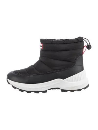 Pre-owned Hunter Nylon Snow Boots In Black