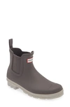 Hunter Original Waterproof Chelsea Rain Boot In Seep/ Steall