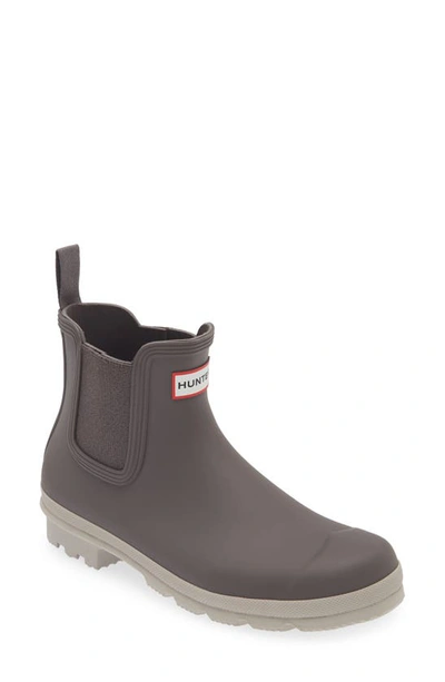 Hunter Original Waterproof Chelsea Rain Boot In Seep/ Steall