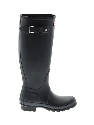 Pre-owned Hunter Rain Boots In Black