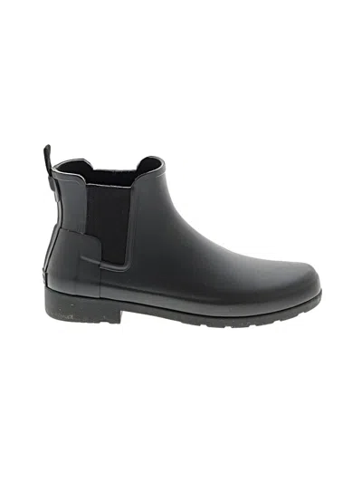 Pre-owned Hunter Rain Boots In Black