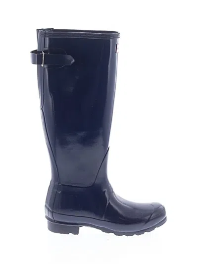 Pre-owned Hunter Rain Boots In Blue