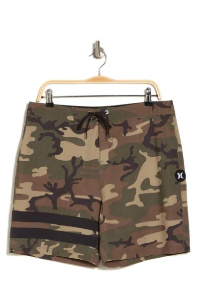 Hurley Block Party Board Shorts In Olive