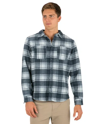 Hurley Men's Eugene Flannel Long-sleeve Shirt In Blue