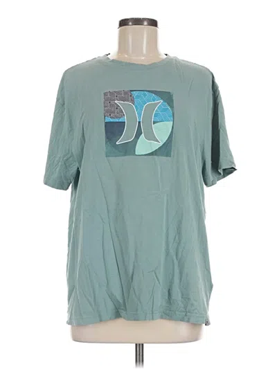 Pre-owned Hurley Short Sleeve T-shirt In Teal