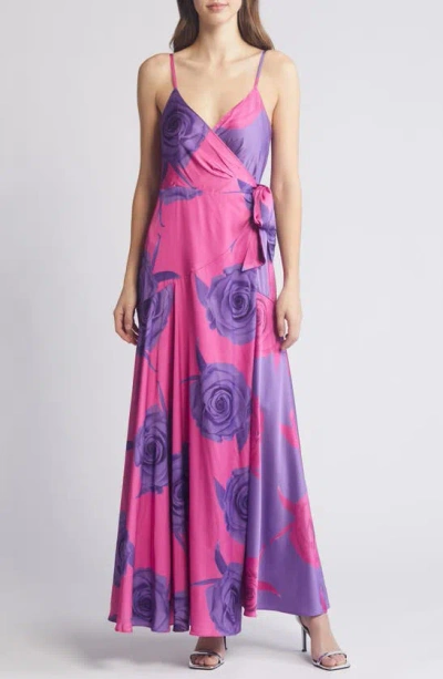 Hutch Alden Tie Dye Sequin Maxi Dress In Multi