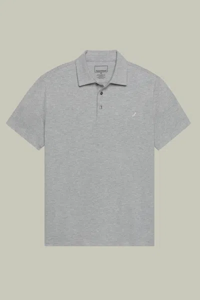Hypernatural El Capitán Classic Fit Micro-pique Polo With Hyper-cool Jade® In Grey Heather
