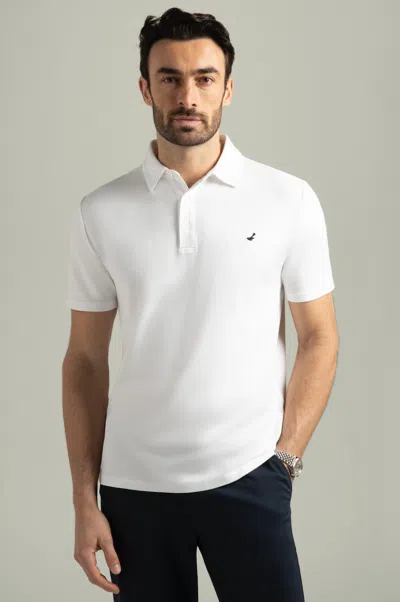 Hypernatural El Capitán Classic Fit Micro-pique Polo With Hyper-cool Jade® In White