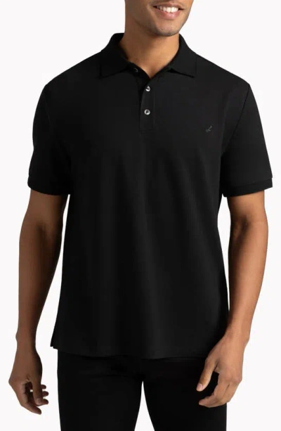 Hypernatural Matterhorn Classic Fit Micro-pique Polo With Hyper-cool Jade® In Black