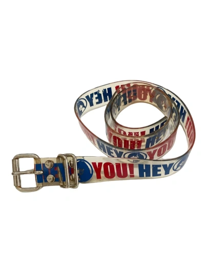 Pre-owned Hysteric Glamour Hey You Girl Logo Belt In Transparent White
