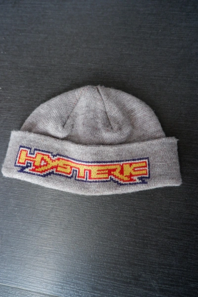 Pre-owned Hysteric Glamour Vintage  Beanie Hat In Grey