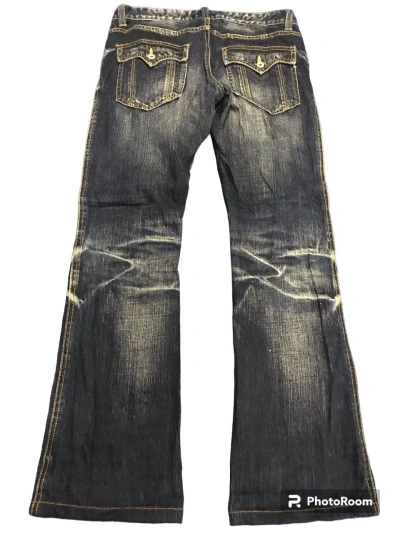 Pre-owned Hysteric Glamour X Tornado Mart Japan Flare Jeans High Street Boot Cut In Blue