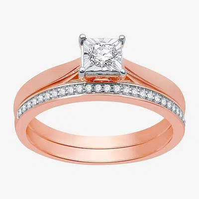 I Said Yes (h-i / I1) Womens 1/4 Ct. T.w. Lab Grown White Diamond Sterling Silver Solitaire Bridal Set