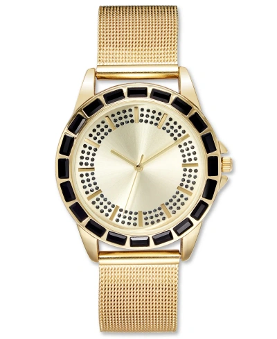 Inc International Concepts Women's Gold-tone Mesh Bracelet Watch 36mm, Created For Macy's