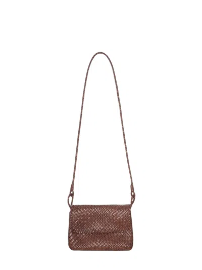 Ibeliv 100% Veal Leather Mini Bag In Brown