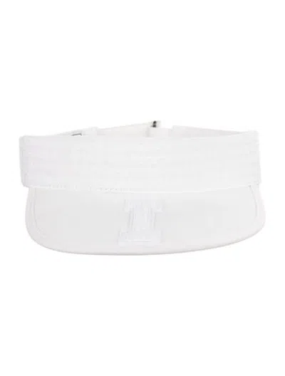 Pre-owned Iceberg Cotton Adjustable Visor In White