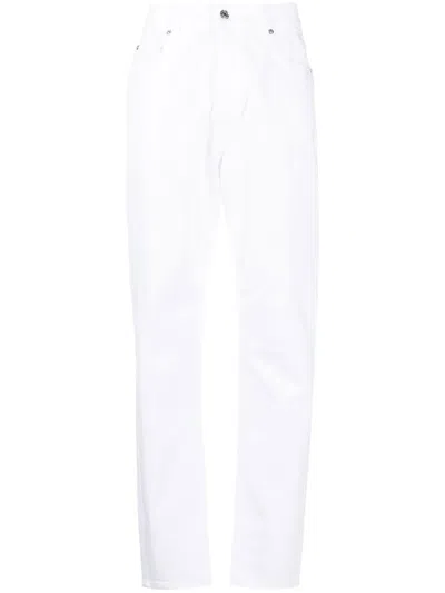 Iceberg High-waisted Straight-leg Jeans In 白色