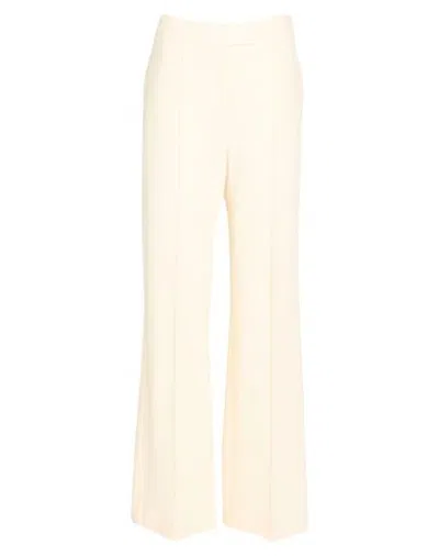 Iceberg Woman Pants Cream Size 10 Virgin Wool In Neutral