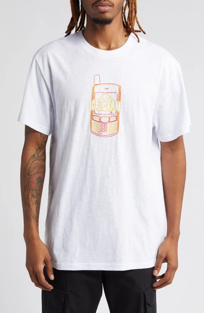 Icecream Chains Oversize Embroidered T-shirt In White