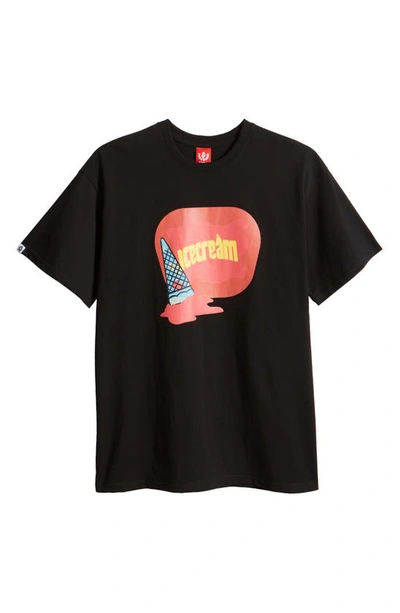Icecream Cone Classic Graphic T-shirt In Black