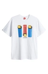 Icecream Flame On Graphic T-shirt In White