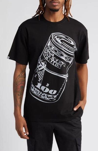 Icecream Roll Graphic T-shirt In Black