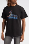 Icecream Sit Graphic T-shirt In Black