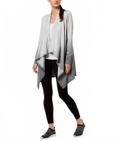 Ideology Gradient Dip Dyed Wrap In Black In Gray