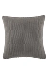 Ienjoy Home Acrylic Knit Throw Pillow In Gray