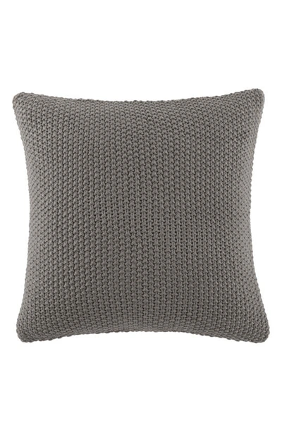 Ienjoy Home Acrylic Knit Throw Pillow In Gray