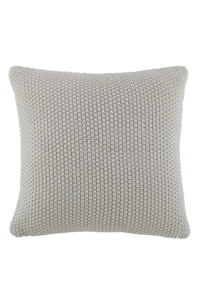 Ienjoy Home Acrylic Knit Throw Pillow In Light Gray