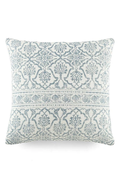 Ienjoy Home Antique Floral Cotton Throw Pillow In Light Blue