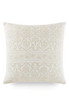 Ienjoy Home Antique Floral Cotton Throw Pillow In Natural
