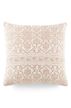 Ienjoy Home Antique Floral Cotton Throw Pillow In Rose