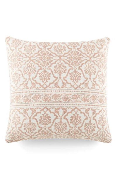 Ienjoy Home Antique Floral Cotton Throw Pillow In Pink