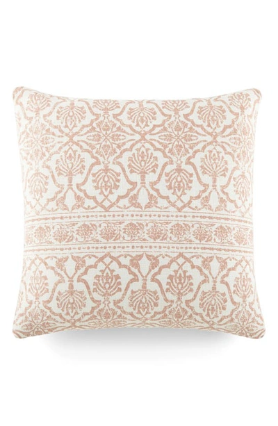 Ienjoy Home Antique Floral Cotton Throw Pillow In Rose