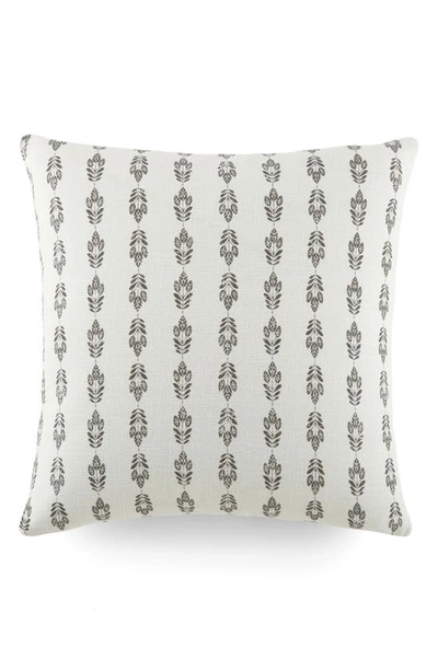Ienjoy Home Folk Leaves Cotton Throw Pillow In Gray
