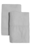 Ienjoy Home Set Of 2 300 Thread Count Sateen Pillowcases In Light Gray