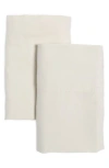 Ienjoy Home Set Of 2 300 Thread Count Sateen Pillowcases In Ivory