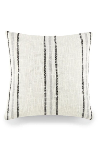 Ienjoy Home Yarn-dyed Stripe Cotton Throw Pillow In Neutral
