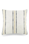 Ienjoy Home Yarn-dyed Stripe Cotton Throw Pillow In White