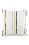 Ienjoy Home Yarn-dyed Stripe Cotton Throw Pillow In Mustard
