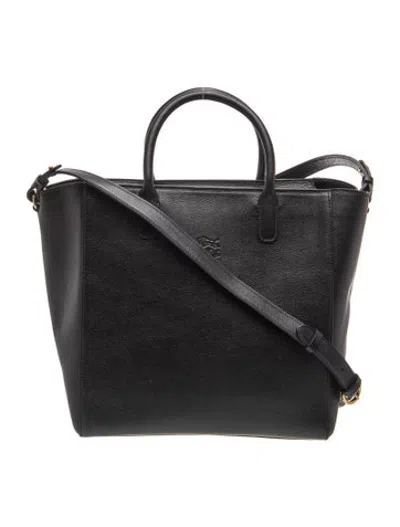 Pre-owned Il Bisonte Leather Top Handle Bag In Black