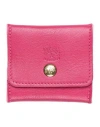 Il Bisonte Woman Coin Purse Magenta Size - Leather In Red