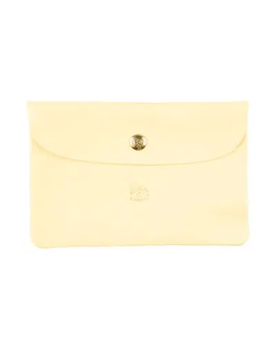 Il Bisonte Woman Pouch Yellow Size - Leather