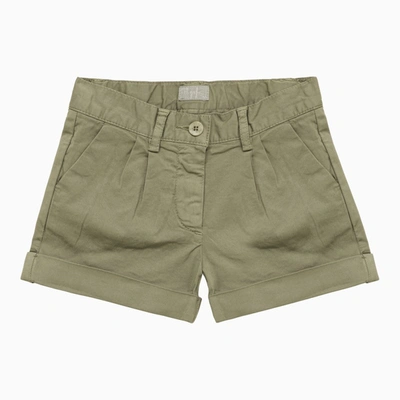Il Gufo Kids' Sage Green Cotton Shorts